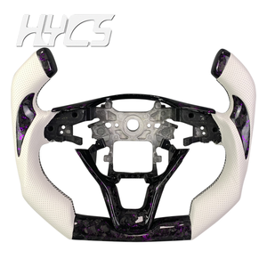 Accessoires d'intérieur de voiture Volant <span class=keywords><strong>F1</strong></span> en fibre de carbone forgé pour Honda <span class=keywords><strong>Civic</strong></span> Honda Accord 2018 2019 2020 2021 2022 - Product Image 1