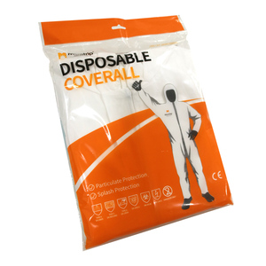 Factory Cheap TYPE 5 6 <strong>PPE</strong> Equipment Disposable Coveralls Coverall Suits Workwear <strong>Painter</strong> Suit Nonwoven Protective Coverall - Product Image 3