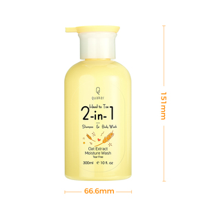 Qquaker Custom 2 en <span class=keywords><strong>1</strong></span>, champú <span class=keywords><strong>para</strong></span> niños y lavado corporal, <span class=keywords><strong>avena</strong></span> orgánica <span class=keywords><strong>para</strong></span> niños <span class=keywords><strong>de</strong></span> 3 años, productos nutritivos <span class=keywords><strong>para</strong></span> el cuidado <span class=keywords><strong>de</strong></span> los niños <span class=keywords><strong>de</strong></span> la cabeza a los pies - Product Image 6