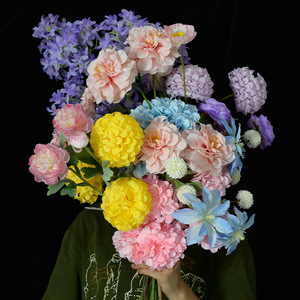 <span class=keywords><strong>Monet</strong></span> vườn mô phỏng đám cưới màu tím hoa sắp xếp silk giống như hoa nhân tạo với cây xanh cho trang trí đám cưới - Product Image 2