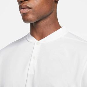 เสื้อยืดคอโปโลผู้ชายแฟชั่นผ้าสแปนเด็กซ์โพลีเอสเตอร์มีกระดุมปิดด้านหน้าแบบลำลอง - Product Image 3