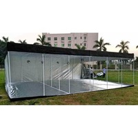Serre de culture hydroponique intérieure 600x300x200cm, tissu Mylar hautement réfléchissant 600D 1680D et poteaux D19mm D25mm