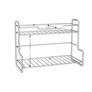Moderna Bandeja Organizadora de Esquina para Baño, para Uso en Hoteles, Almacenamiento de Toallas, Cosméticos, Artículos de Escritorio, Clasificación de Objetos Diversos, Aleación de Zinc - Product Image 3