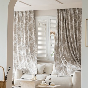 Français rétro Bayberry arbre Chenille Jacquard épaissi <span class=keywords><strong>rideau</strong></span> occultant fini en gros salon balcon <span class=keywords><strong>baie</strong></span> vitrée - Product Image 3