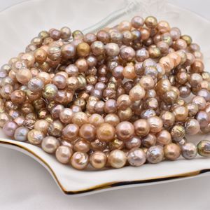 Chuỗi Hạt Ngọc Trai Tím Nhiều Màu 10Mm Da Nhăn Edison Gần Chuỗi Hạt Ngọc Trai Nước Ngọt Tròn Bán Sỉ - Product Image 3