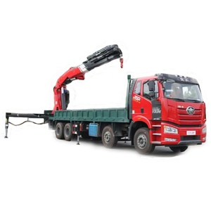 Grúa montada <span class=keywords><strong>articulada</strong></span> grande y pesada de 33 toneladas en camión FAW J6P 8x4 - Product Image 1