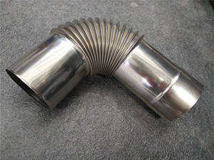 Coude en U en acier inoxydable <span class=keywords><strong>pour</strong></span> cheminée de chauffage au gaz, 180 degrés, 90 degrés, 45 degrés, genou au choix - Product Image 5