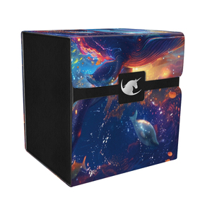 Caja de Cartas Personalizada con Impresión Completa, Plegable, de Cuero PU, con Soporte Magnético para Más de 100 Cartas con Funda y Ventana Lateral - Product Image 1