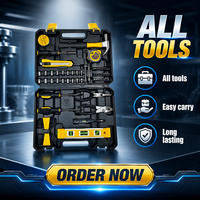 168 pièces, fabricant OEM, vente en gros, kits d'outils combinés, outils à main multifonctions, boîte d'outils dans un coffret rigide, acier à haute teneur en carbone