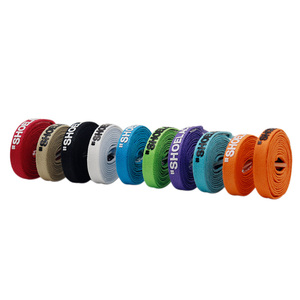 Weiou tali sepatu katun datar wax 8mm, tali sepatu katun dengan motif layar putih <span class=keywords><strong>120cm</strong></span> panjang tali Sneaker uniseks - Product Image 5