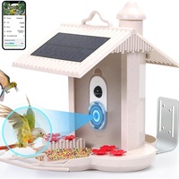 Mangeoire à oiseaux à reconnaissance IA, à énergie solaire, faible consommation, caméra étanche, observateur d'oiseaux intelligent – Meilleures ventes