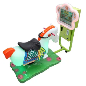 Đồng tiền hoạt động 3D ngựa Kiddie cưỡi ngựa Swing Máy trò chơi video máy giải trí Arcade máy