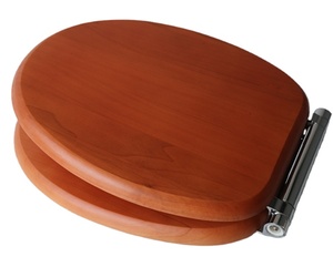 Cubierta de <span class=keywords><strong>asiento</strong></span> de <span class=keywords><strong>inodoro</strong></span> de pino cereza popular, <span class=keywords><strong>madera</strong></span> sólida - Product Image 4