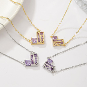 Collar con Colgante de Cobre Ecológico de Moda Glowluxe, Elegante Collar con Forma de Corazón y Circonita para Mujer, Chapado en Oro de 18k, Venta al por Mayor - Product Image 3