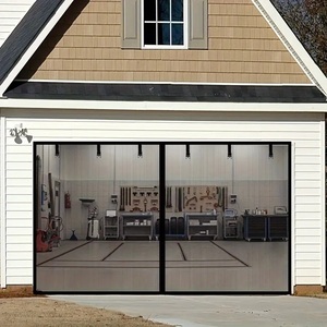 Rideau de porte de <span class=keywords><strong>garage</strong></span> magnétique moderne en fibre de verre et moustiquaire avec conception anti-insectes, maille de 1 mm, durable, sans perçage requis - Product Image 1