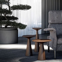 EKAR Cera Table d'appoint en bois massif Table d'appoint minimaliste de luxe pour Villa Salon Hôtel Chambre à coucher-pour la décoration intérieure