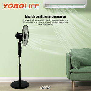 China High Quality YOBOLIFE Solar Fan With Build in <b>Battery</b> USB Charger 16 Inch Rechargeable Solar Stand Fan LM-165 L - Product Image 6