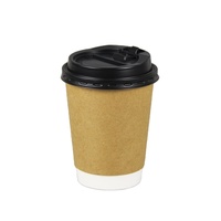 Papier à Double paroi en papier Kraft brun, pièces, usage unique, importé, personnalisé, pour café chaud