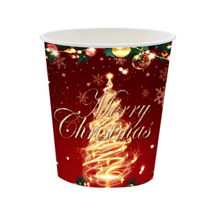 Christmas Tree <b>Disposable</b> Tableware Set Paper <b>Plates</b> Cups Napkins Party Supplies for Christmas Celebration - Product Image 5