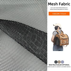 Đen 4Mm Lưới Cứng 100gsm Vuông Lưới Vải 100% <span class=keywords><strong>Polyester</strong></span> Lưới Vải Cho Chăn Nuôi Lưới Hoặc Túi Vật Nuôi Lưới Vải - Product Image 2