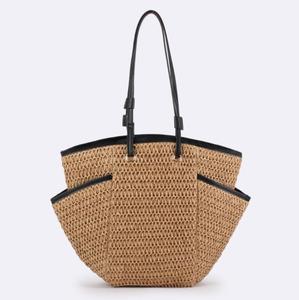 2025 usine <span class=keywords><strong>en</strong></span> ligne <span class=keywords><strong>en</strong></span> gros vacances été plage paille fourre-tout grand sac oem, nouveau designer <span class=keywords><strong>famille</strong></span> <span class=keywords><strong>voyage</strong></span> bord de mer paille organisateur - Product Image 2