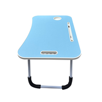Escritorio Plegable y Extensible para Portátil, Mesa de Cama Portátil con Altura Ajustable, Estación de Trabajo para Dormitorio, Residencia Universitaria u Oficina en Casa