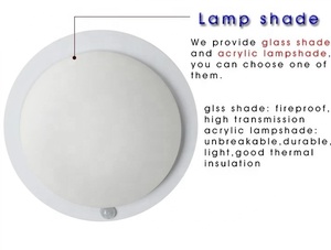 Hiện đại 5W 18W pha lê dẫn ánh sáng Trần <span class=keywords><strong>PIR</strong></span> cảm biến con người phong cách thiết kế hậu hiện đại cho phòng khách sạn trắng gắn trên bề mặt - Product Image 3