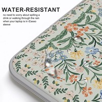 Étuis pour ordinateur portable matelassés imprimés de fleurs de 14 pouces, étui pour ordinateur portable rembourré, sac d'ordinateur portable mignon