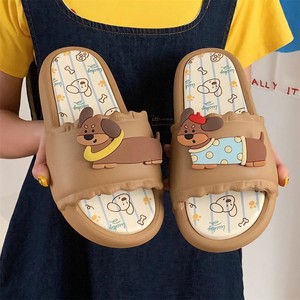 XIXITIAO divertido colorido EVA Fondo suave mujer salchicha perro para zapatillas estilo plataforma verano antideslizante hogar al aire libre Sandalias planas - Product Image 6