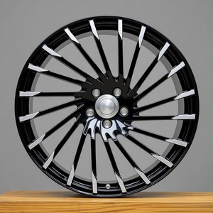 Fashionable Multi <b>Spoke</b> Machined Tip Forged Aluminium Alloy Auto Hubs Passenger Car <b>Wheel</b> Rims With Mounting Bolts - Product Image 2