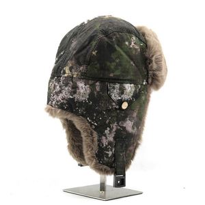 New Outdoor Winter Forest Camo Trooper Hat Trapper Hat with Faux Fur Lining for Outdoor Sports Skiing - Product Image 6
