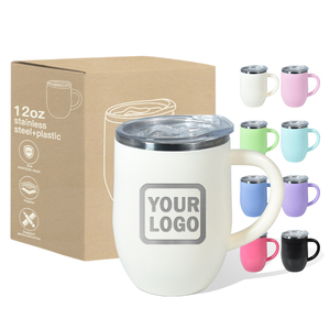 Botella de Agua de Viaje Personalizada <span class=keywords><strong>con</strong></span> Logotipo de 350 ml, <span class=keywords><strong>Taza</strong></span> de Café <span class=keywords><strong>con</strong></span> Asa y Tapa, Personalizable <span class=keywords><strong>con</strong></span> Láser UV 3D, de Plástico y Metal - Product Image 4