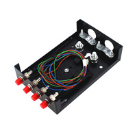 Boîtier de raccordement fibre optique 4/8 ports SC FC LC ST avec pigtail et bride pour réseau FTTH