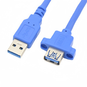 สายต่อขยาย USB 3.0 ชาย-หญิง สายทองแดงสีน้ำเงิน ฉีดขึ้นรูป สำหรับขยายแผงด้านหน้าเคสคอมพิวเตอร์ - Product Image 4