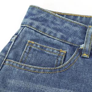 Jeans de Diseño Azul Claro con Rasgaduras para Mujer, Pantalones de Pierna Recta de Cintura Alta y Estilo Urbano que Adelgazan - Product Image 5
