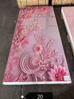 Papan Marmer UV High Gloss Lembaran PVC Marmer Tahan Air Tahan Api Panel Dinding untuk Dekorasi Interior Latar Belakang TV Lobi Hotel