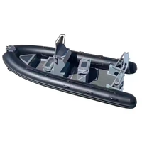 2025 Rib480 16ft Semi-Rigide En Aluminium Deep-v Coque Hypalon/PVC Aluminium nervure bateau gonflable pooton bateau à vendre
