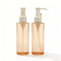 Bouteille vide personnalisée en plastique de 200 ml pour huile corporelle cosmétique, démaquillant, huile nettoyante beauté, huile capillaire avec pompe ZS15 CN/GUA