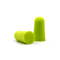 Vente directe d'usine, fournisseur en gros de bouchons d'oreilles de protection, CE ANSI SNR 38dB, bouchons d'oreilles colorés, emballage personnalisé