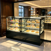 Vitrine Réfrigérée pour Gâteaux Sans Givre à Prix d'Usine, Réfrigérateur de Haute Qualité avec Éclairage LED et Système d'Auto-Évaporation Intégré