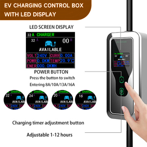 Nouveau <span class=keywords><strong>chargeur</strong></span> de véhicule électrique intelligent Wufen 7KW avec prise UK/CEE, indice de protection IP67 pour <span class=keywords><strong>installation</strong></span> domestique - Product Image 4