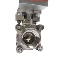 Vanne à bille de contrôle d'air 2 voies 3 PCS 1000 WOG 304 en acier inoxydable avec rappel pneumatique à ressort actionné