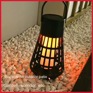 Lámpara de llama <span class=keywords><strong>solar</strong></span> portátil personalizada más vendida con luz de ambiente LED impermeable adecuada para jardines, patios y exteriores - Product Image 5