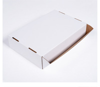 Witte golfkartonnen mappen van gerecycled materiaal, met sponsvoering, matte laminatie, embossing, aanpasbaar voor fruit, voer en meel.