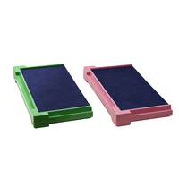 Table de Mahjong portable et pliable en plastique écologique, design minimaliste avec support de tuiles intégré, format mini pour 4 joueurs, idéale pour les voyages