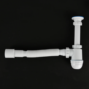 SANIPRO flessibile espandibile tubolare tubo dell'acqua <span class=keywords><strong>sifone</strong></span> trappola per bottiglie in plastica <span class=keywords><strong>cucina</strong></span> <span class=keywords><strong>doppio</strong></span> <span class=keywords><strong>lavello</strong></span> scarico P-Trap - Product Image 4