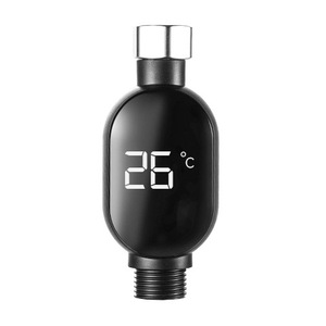จอแสดงอุณหภูมิฝักบัวอเนกประสงค์ ติดผนังรูปวงรี กันน้ำ ดิจิตอล LED 26C สำหรับใช้ในห้องน้ำที่บ้าน - Product Image 1