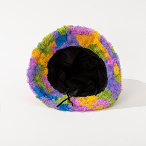 Wholesale Colorful Floral Printing <strong>Bucket</strong> <strong>Hat</strong> Women's Designer Fashion <strong>Funky</strong> Winter <strong>Hat</strong> Furry <strong>Bucket</strong> <strong>Hats</strong> Women - Product Image 6
