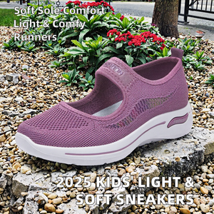 Zapatillas Deportivas para Niños Primavera 2025, Transpirables, Blancas, para Niños y Niñas, Zapatos Casuales para Bebés, Plantilla Suave de EVA/PVC, Diseño de Dibujos Animados - Product Image 2