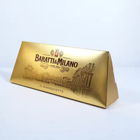 Boîte à bonbons carrée en chocolat avec logo personnalisé, avec revêtement UV, vernissage, laminage, estampage, impression, manipulation pour utilisation industrielle alimentaire